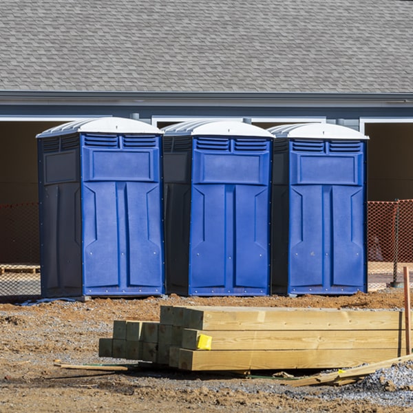 are there any restrictions on where i can place the portable toilets during my rental period in Tanner